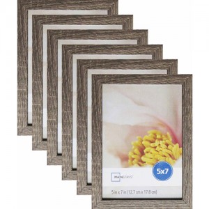 Mainstays Linear 5" x 7" Rustic Frame, Set of 6   554043358